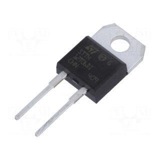 Diode: rectifying | THT | 600V | 12A | tube | Ifsm: 90A | TO220ACIns | 23ns