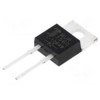 Diode: rectifying | THT | 600V | 15A | tube | Ifsm: 180A | TO220AC | 50ns
