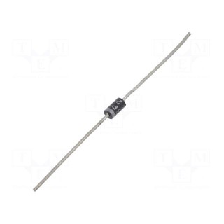 Diode: rectifying | THT | 600V | 1A | reel,tape | Ifsm: 30A | DO41 | Ir: 50uA