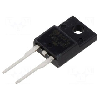 Diode: rectifying | THT | 600V | 20A | Ifsm: 180A | FTO220 | Ufmax: 3V | 35ns