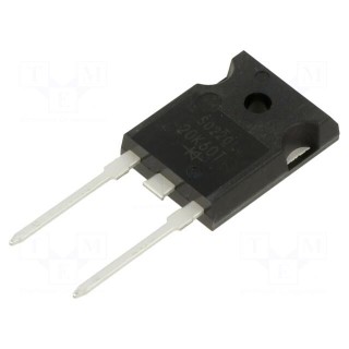 Diode: rectifying | THT | 600V | 20A | Ifsm: 300A | MTO3PT | Ufmax: 1.5V