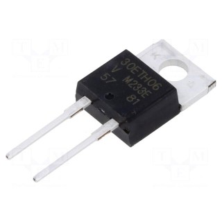 Diode: rectifying | THT | 600V | 30A | tube | Ifsm: 200A | TO220AC | 77ns