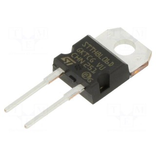 Diode: rectifying | THT | 600V | 8A | tube | Ifsm: 120A | TO220AC | Ir: 200uA