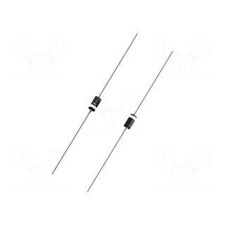 Diode: rectifying | THT | 400V | 1A | Ammo Pack | Ifsm: 50A | DO41 | 1.5us