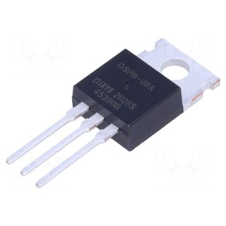 Diode: rectifying | THT | 800V | 8A | tube | Ifsm: 120A | TO220AB | 100W
