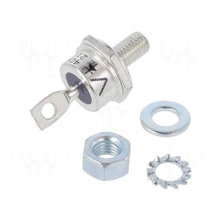 Diode: rectifying | 400V | 1.3V | 40A | anode to stud | DO203AB,DO5
