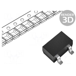 Transistor: N-MOSFET | unipolar | 30V | 100mA | 0.15W | SOT523