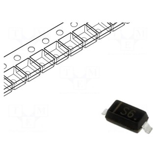 Diode: Schottky switching | SMD | 20V | 350mA | 10ns | SOD123 | reel,tape