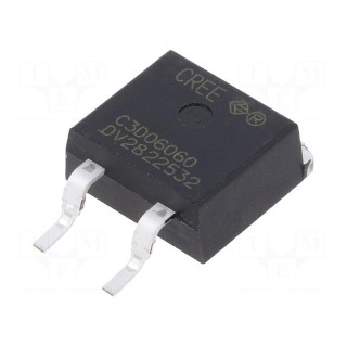 Diode: Schottky rectifying | SiC | SMD | 600V | 6A | TO263-2 | 91W