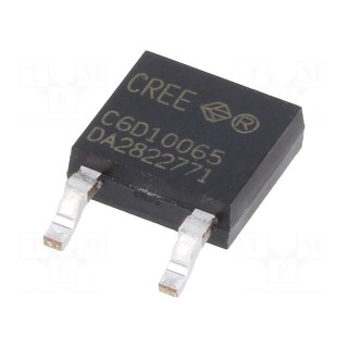 Diode: Schottky rectifying | SiC | SMD | 650V | 10A | TO252-2 | 43W | C6D