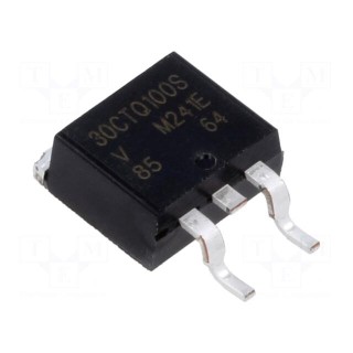 Diode: Schottky rectifying | SMD | 100V | 15Ax2 | D2PAK | tube