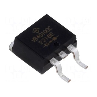Diode: Schottky rectifying | SMD | 100V | 20Ax2 | D2PAK | tube