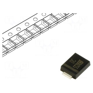 Diode: Schottky rectifying | SMD | 100V | 3A | SMB flat | reel,tape