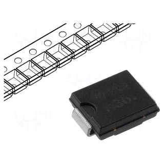Diode: transil | 1.5kW | 13.3V | 19.9A | unidirectional | SMC