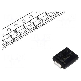Diode: Schottky rectifying | SMD | 100V | 3A | SMC | reel,tape