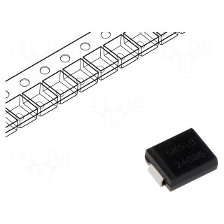 Diode: Schottky rectifying | SMD | 100V | 5A | SMC | reel,tape
