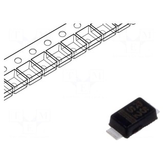 Diode: Schottky rectifying | SMD | 20V | 1.1A | 10ns | DO219AB