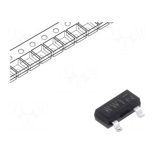 Diode: Schottky rectifying | SMD | 30V | 0.2A | 5ns | SOT23 | reel,tape