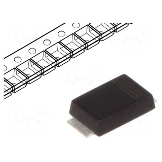 Diode: transil | 600W | 14V | 30.2A | unidirectional | SOD128 | max.150°C