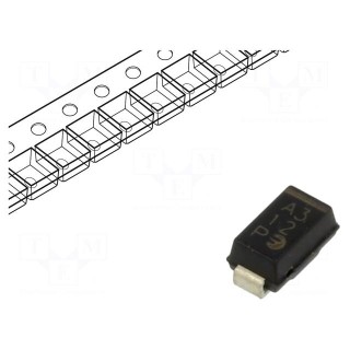 Diode: Schottky rectifying | SMD | 40V | 1A | DO214AC | reel,tape