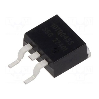 Diode: Schottky rectifying | SMD | 45V | 10A | D2PAK | reel,tape
