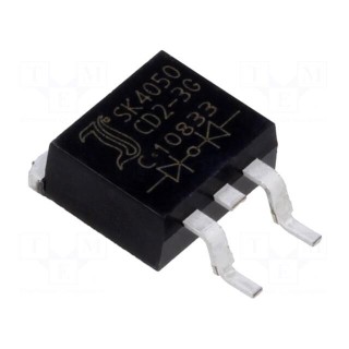 Diode: Schottky rectifying | SMD | 50V | 20Ax2 | D2PAK | tube