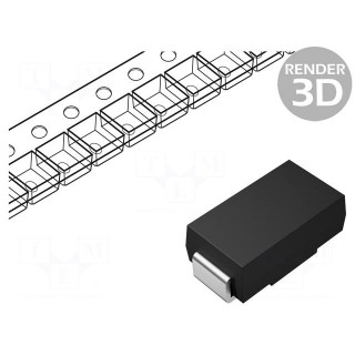 Diode: TVS | 400W | 36V | 8.4A | unidirectional | ±5% | SMA | reel,tape