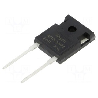Diode: Schottky rectifying | SiC | THT | 1.2kV | 10A | TO247-2 | tube