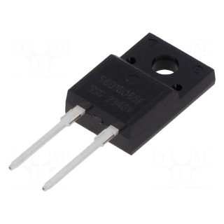 Diode: Schottky rectifying | SiC | THT | 650V | 10A | 103W | ITO220AC