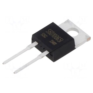 Diode: Schottky rectifying | SiC | THT | 650V | 10A | 103W | TO220ISO