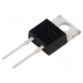 Diode: Schottky rectifying | SiC | THT | 650V | 2A | 60W | TO220AC | tube