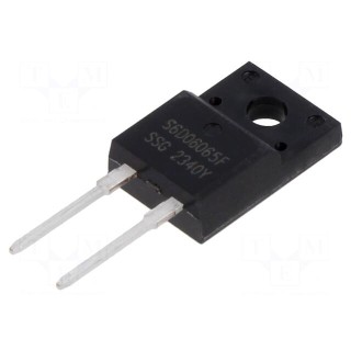 Diode: Schottky rectifying | SiC | THT | 650V | 6A | 88W | ITO220AC | tube