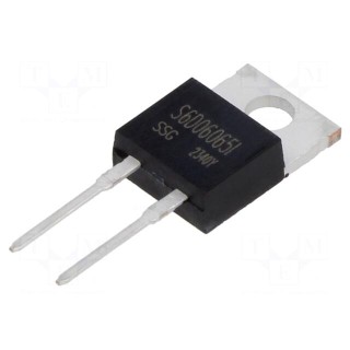 Diode: Schottky rectifying | SiC | THT | 650V | 6A | 88W | TO220ISO | tube