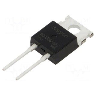 Diode: Schottky rectifying | SiC | THT | 650V | 8A | TO220-2 | tube