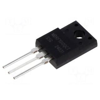 Diode: Schottky rectifying | THT | 100V | 10A | ITO220AB | tube | Ir: 1mA