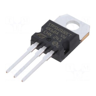 Diode: Schottky rectifying | THT | 150V | 30Ax2 | TO220AB | tube