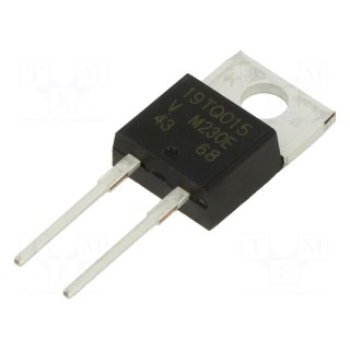Diode: Schottky rectifying | THT | 15V | 19A | TO220AC | tube | Ir: 522mA