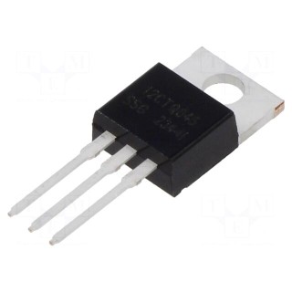 Diode: Schottky rectifying | THT | 45V | 12A | TO220AB | tube | Ir: 800uA