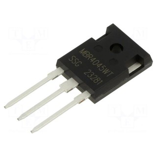 Diode: Schottky rectifying | THT | 45V | 40A | TO247AD | tube | Ir: 1mA