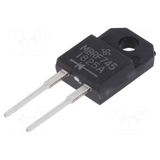 Diode: Schottky rectifying | THT | 45V | 7.5A | ITO220AC | Ufmax: 840mV
