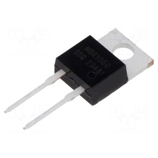 Diode: Schottky rectifying | THT | 60V | 10A | TO220AC | tube | Ir: 1mA