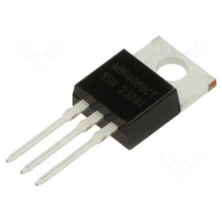 Diode: Schottky rectifying | THT | 80V | 40A | TO220AB | tube | Ir: 1mA