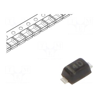 Diode: Zener | 0.35W | 15V | SMD | reel,tape | SOD523 | single diode