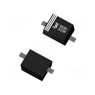 Diode: Zener | 0.3W | 15V | 19mA | SMD | reel,tape | SOD323F | single diode