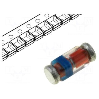 Diode: Zener | 0.5W | 10V | SMD | reel,tape | quadroMELF | single diode