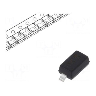 Diode: Zener | 0.5W | 3.3V | SMD | reel,tape | SOD123 | single diode