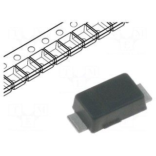 Diode: Zener | 0.8W | 24V | SMD | reel,tape | SMF | single diode | BZD27C