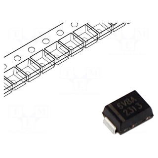 Diode: TVS | 0.6kW | 6.8V | 58.1A | unidirectional | SMB | reel,tape