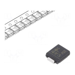 Diode: transil | 1.5kW | 33V | 33A | unidirectional | SMC