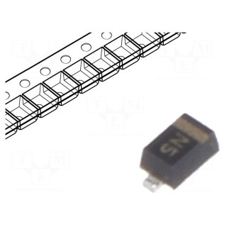 Diode: TVS | 160W | 27V | 3A | unidirectional | SOD523 | max.150°C